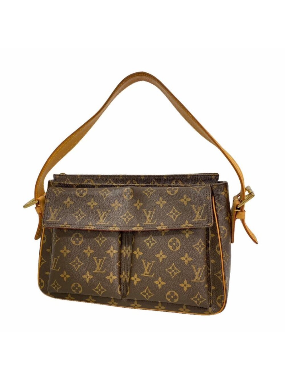 Louis Vuitton Shoulder Bag Monogram Viva-Cite GM Brown